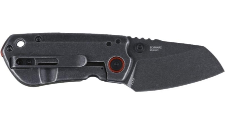 CRKT Overland Compact Folding Knife 2-1/4" Sheepsfoot Blade Black