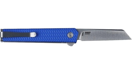 CRKT CEO Microflipper Folding Knife 2-1/5" Sheepsfoot Blade Blue