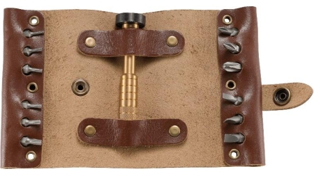CRKT Hex Bit Driver Leather Tool Roll