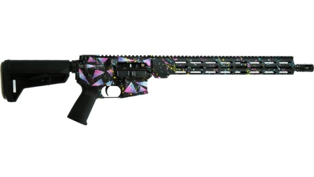 Shark Coast Tactical "Retro Miami" AR-15 Rifle 5.56mm 30rd Magazine 16" Barrel 15" MLOK Handguard