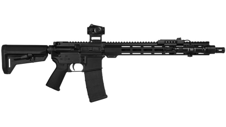 Shark Coast Tactical "Midnight" AR-15 Rifle 5.56mm 30rd Magazine 16" Barrel 15" Handguard Vortex Crossfire & Streamlight Protac with Carry Bag