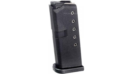 ProMag Steel Handgun Magazine Glock 43 9mm Black Polymer 6/rd