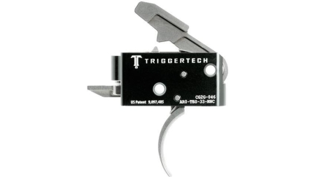 TriggerTech AR15 Competitive Curved Trigger 2 Stage Stainless Steel/Black