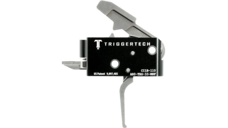 TriggerTech AR15 Competitive Flat Trigger 2 Stage Stainless Steel/Black