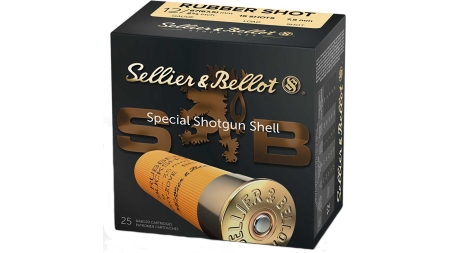 Sellier & Bellot Shotgun Ammunition 12 ga 2 5/8"  15 plts Rubber  - 25/box