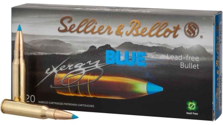 Sellier & Bellot eXergy Blue Rifle Ammunition .300 Blackout 110gr 2215 fps 20/ct