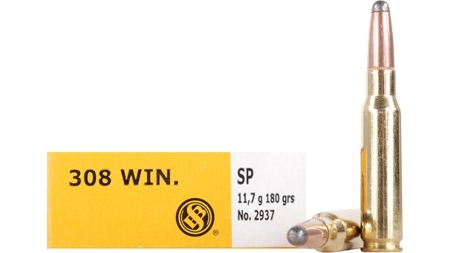 Sellier & Bellot Rifle Ammunition .308 Win 180 gr SP  - 20/box