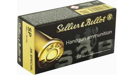 Sellier & Bellot Pistol & Revolver Ammo .38 Special 158 gr SP 50/Box