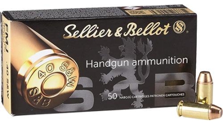 Sellier & Bellot Pistol & Revolver Ammo .40 S&W 180 gr FMJ 50/Box