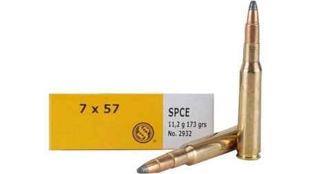Sellier & Bellot Rifle Ammunition 7x57mm 173 gr SPCE 725 fps - 20/box