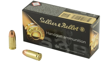 Sellier & Bellot Pistol & Revolver Ammo 9mm Luger 115 gr JHP  50/box