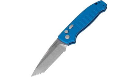Hogue Ballista I Automatic Folder Knife 3 1/2" Tanto Blade Blue