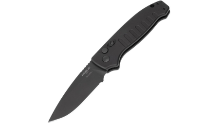 Hogue Ballista I Automatic Folder Knife 3 1/2" Drop Point Blade Black