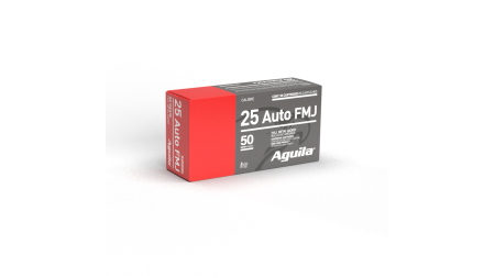 AGUILA 25 AUTO FMJ 50GR 50RD BOX 20 BXS PER CS