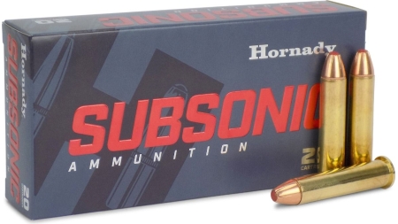HORNADY SUBSONIC X 45-70 GOVT 410 GR 20RD BX 200RD CASE