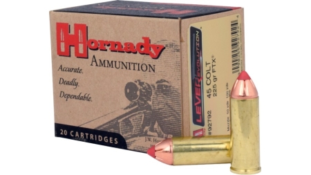 HORNADY LEVERREVOLUTION 45COLT 225GR FTX 20RD BX 200RD CASE