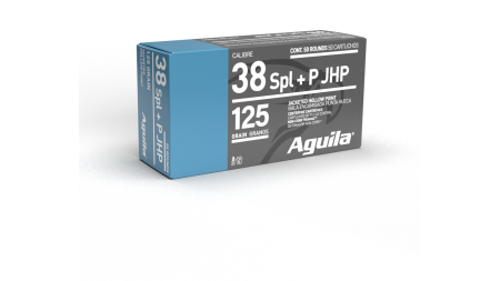 AGUILA 38 SPL JHP 125GR 50RD BOX 10 BXS PER CS