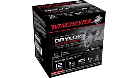 WINCHESTER DRYLOK SUPER STEEL 12G 3.5" 1.5OZ #2 SHT 25RD/250RD