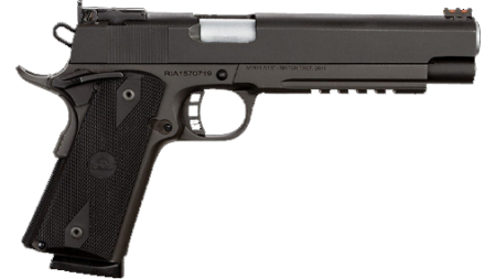 ROCK ISLAND M1911-A1 PRO MATCH 45ACP 6" BBL, PIC RAIL, 1-8RD MAG