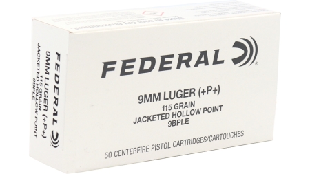 FEDERAL CLASSIC HI SHOK 9MM+P+ 115GR JHP 50RD BX 1000RD CASE