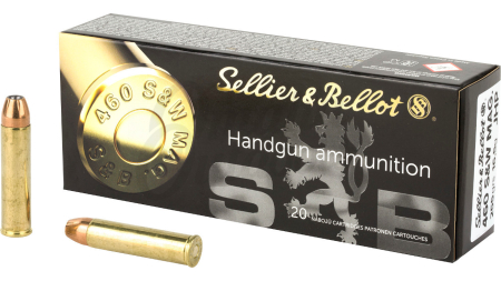 SELLIER & BELLOT 460 S&W MAG 255GR FMJ 20RD BOX 12 BOXES PER CASE