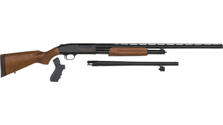 MOSSBERG 500 COMBO 12G 18.5"/28" WOOD W/ PSTL GRP 5RD