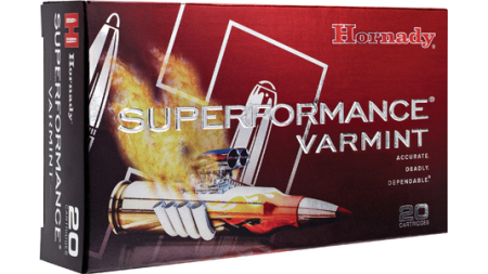 HORNADY SUPERFORMANCE VARMINT 223 REM 53GR V-MAX SPF 20RD BX 200RD CASE