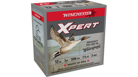 WINCHESTER SUPER X XPERT HV STEEL 12GA 3" 1-1/8OZ #3 25RD BX 250RD CASE