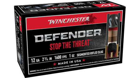 WINCHESTER DEFENDER 12G 2 3/4" 1OZ SLUG 10RD BX 100RD CASE