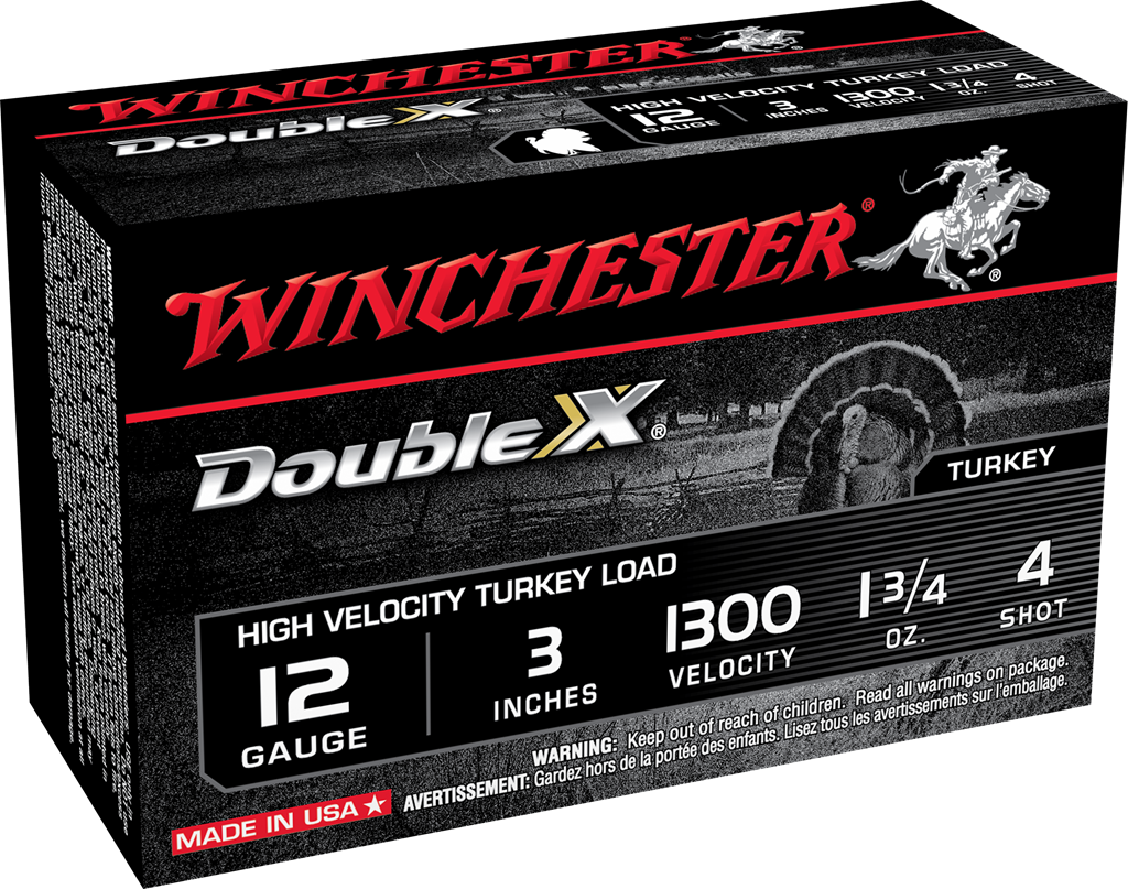 WINCHESTER DOUBLE X 12G 3" #4 1-3/4OZ 10RD BX 100RD CS
