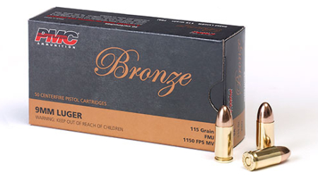 PMC 9MM 115GR FMJ 50RD BOX 1000RD CASE