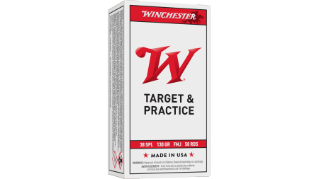 WINCHESTER 38SPL 130GR FMJ 50RD BX 500RD CASE
