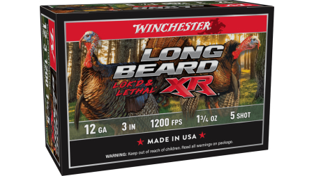 WINCHESTER LONG BEARD XR 12G 3" 1-3/4OZ 5SHT 10RD BX 100RD CASE