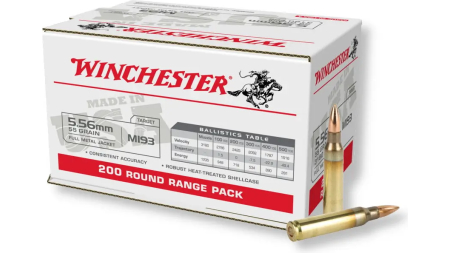 WINCHESTER LC USA 5.56 M193 55GR FMJ 200RD BOX 800RD CASE