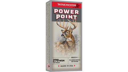 WINCHESTER SUPER X POWER POINT 270WSM 150GR 20RD BX 200RD CASE