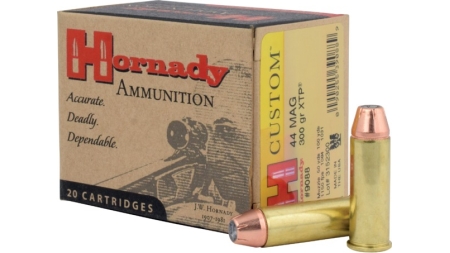 HORNADY CUSTOM 44MAG 300GR XTP JHP 20RD BX 200RD CASE