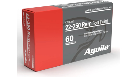AGUILA 22-250 REM 60GR INTERLOCK BTSP 20RD BX 10 BOXES PER CASE