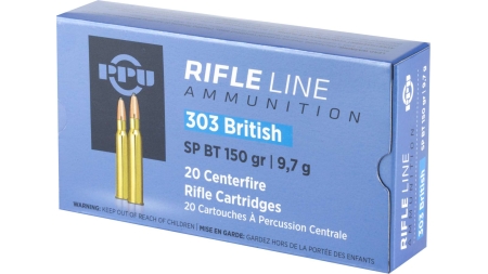 PPU 303 BRITISH 150GR SP 20RD BOX 10 BOXES PER CASE