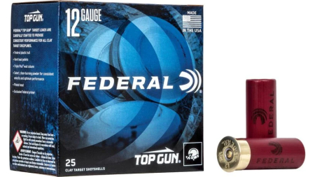 FEDERAL TOP GUN 12GA 2-3/4" 2-3/4DE 1OZ 8 25 RD/BX 10 BX/CS