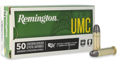 REMINGTON 38 SPL 158GR LEAD RN UMC 50 RND PK 50 RD/BX 10 BX/CS