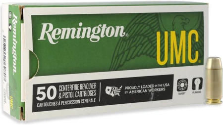 REMINGTON 40 S&W 180GR FMJ UMC 50 RND PK 50 RD/BX 10 BX/CS