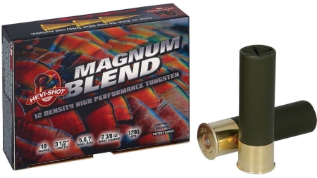 HEVI-SHOT MAGNUM BLEND 10GA 3-1/2IN 2-3/8OZ #5 #6 #7  5 RD/BX 10 BX/CS