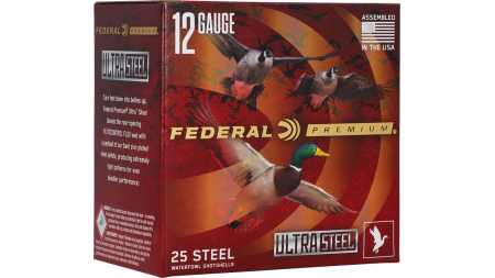 FEDERAL 12GA 3 1/2" 1 1/2OZ  2 & 4 1500 FPS "ULTRASTEEL"  25 RD/BX 10 BX/CS