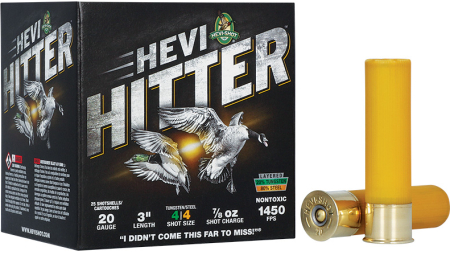 HEVI-SHOT HEVI-HITTER 20GA 3IN 7/8OZ #4 TUNGSTEN/STEEL 25 RD/BX 10 BX/CS
