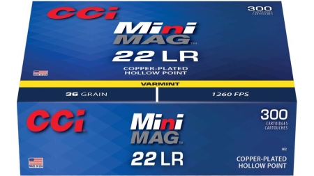 CCI 22 LR MINI MAG 36 GR HP 300CT PACK  300 RD/BX 10 BX/CS