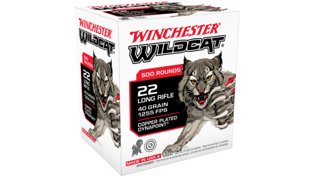 WINCHESTER 22 LR WILDCAT DYNAPOINT CP 40 GR 500 RD/BX 10 BX/CS