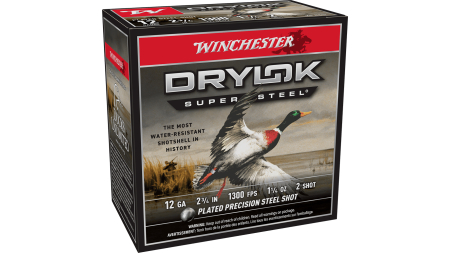 WINCHESTER DRYLOK SUPER STEEL 12 GA 2-3/4" #2 1-1/4 OZ 25 RD/BX 10 BX/CS
