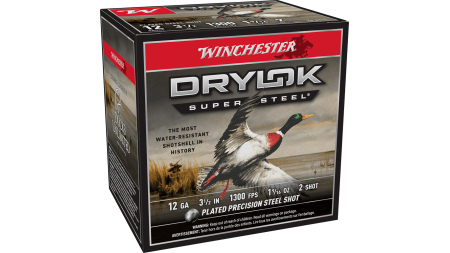 WINCHESTER DRYLOK SUPER STEEL 12 GA 3-1/2" #2 1-9/16 OZ 25 RD/BX 10 BX/CS
