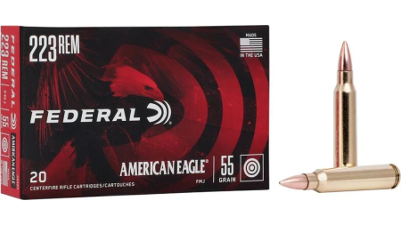 FEDERAL AE 223REM 55GR FMJ 20/BX 25BX/CS