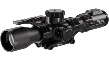 SIG SAUER BRAVO6T BDX 3-18X44 BLACK 35MM TUBE, ILLUMINATED MRAD, DIGITURRET ALPHA5 MOUNT INCLUDED